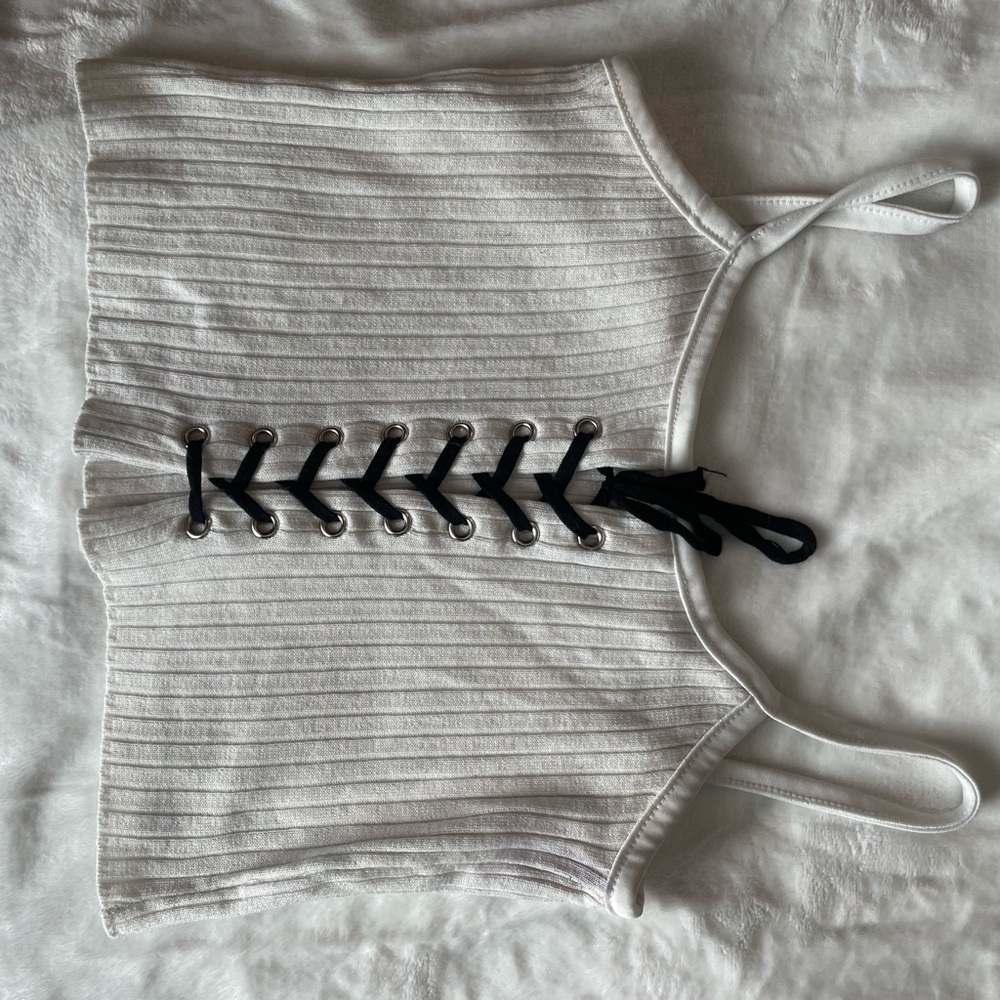 White crop top